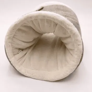 Tunnel pour lapins &ndash; Tunnel douillet en tissu, lit et cachette - Bubimex