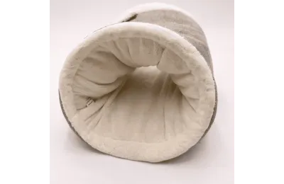 Tunnel pour lapins &ndash; Tunnel douillet en tissu, lit et cachette - Bubimex