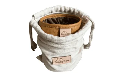 Dog Treat Pouch &ndash; Premium Training Pouch with Drawstring - Funny Zoo