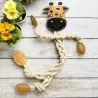 Hondenspeelgoed van touw &ndash; girafvorm &ndash; maat L - Funny Zoo