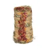 Snack natural &ndash; rollo de heno con flores - Flamingo