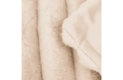 Soft blanket for dogs and cats &ndash; faux fur effect &ndash; cream or taupe - Scruffs
