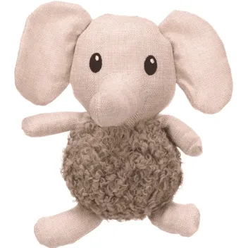 Gioco a forma di elefante per cuccioli e cani di piccola taglia &ndash; peluche morbida beige - Flamingo