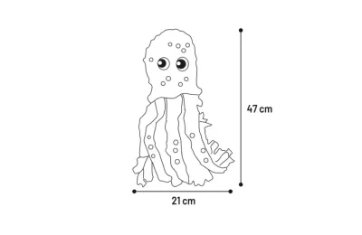 Schn&uuml;ffelteppich f&uuml;r Welpen und kleine Hunde &ndash; Oktopus Ocker & Taupe - Flamingo
