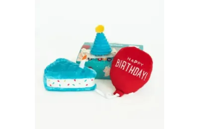 Small Birthday Gift Set for Dogs - Set of 3 Toys - ZippyPaws