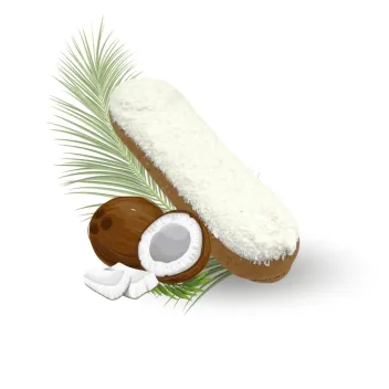 Anti-Spreco: Biscotto Gourmet per Cavalli &ndash; &Eacute;clair al Cocco con Glassa & Erbe - Candy Horse