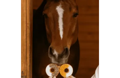 Anti-Spreco: Duo di donut prezzemolo & calendula per cavalli