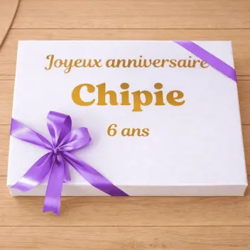 Small personalised birthday box for cats &ndash; Merlin&Cie