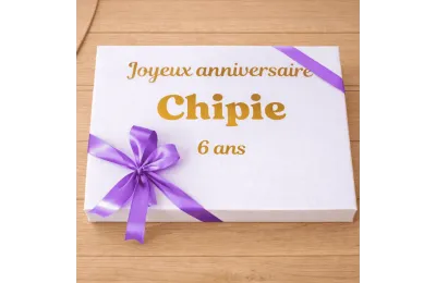 Kleine gepersonaliseerde verjaardagsbox voor katten | Merlin&Cie