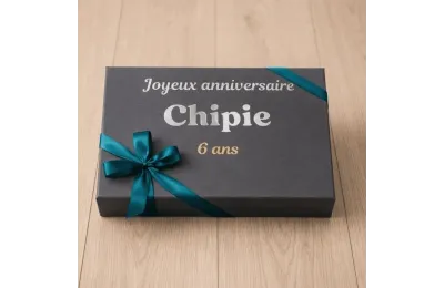 Gro&szlig;es personalisiertes Geburtstagsgeschenk-Set f&uuml;r Katzen - Merlin&Cie