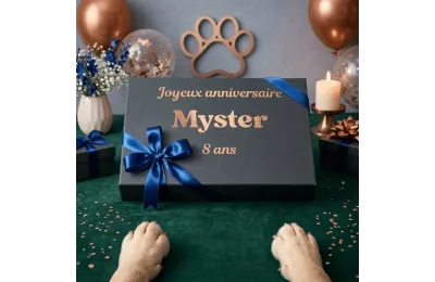 Grande cofanetto regalo di compleanno personalizzato per cani &ndash; cani di taglia media e grande
