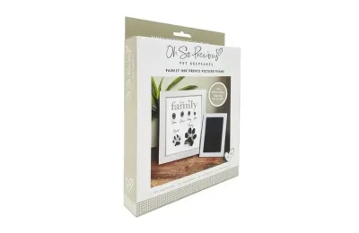 Family and pet paw print keepsake frame - The Lovely Gift Group
