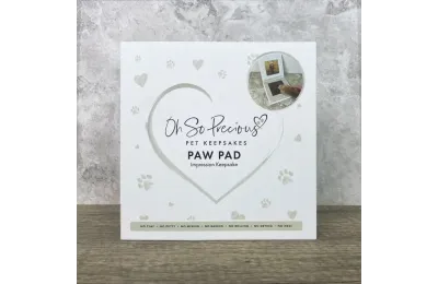 Cadre souvenir empreinte de patte pour chat - The Lovely Gift Group