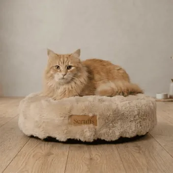 Round soft cat cushion – cosy and stylish cat bed - Scruffs