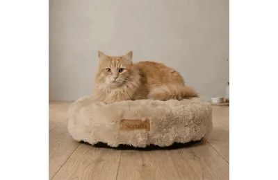Rundes, weiches Katzenkissen &ndash; gem&uuml;tliches und stilvolles Katzenbett - Scruffs