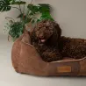 Cama suave para perro 60 x 50 cm &ndash; espacio c&oacute;modo en marr&oacute;n chocolate - Scruffs