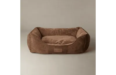 Weiches Hundebett 60 x 50 cm &ndash; komfortabler Liegeplatz in Schokoladenbraun - Scruffs