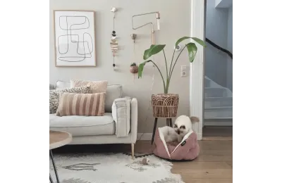 Cuccia per gatto a forma di cocoon &ndash; morbida, avvolgente e di design - District 70