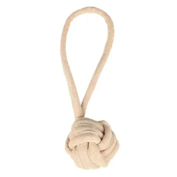 Suede Ball with Rope for Dogs - Funny Zoo