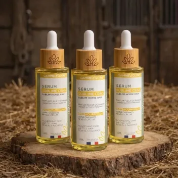 S&eacute;rum nourrissant pour crins de cheval &ndash; soin naturel brillance et r&eacute;paration - Nellumbo