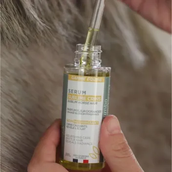 S&eacute;rum nourrissant pour crins de cheval &ndash; soin naturel brillance et r&eacute;paration - Nellumbo