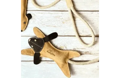 Gioco per cane a forma di lepre con corda &ndash; gioco interattivo da tirare con maniglia - Funny Zoo