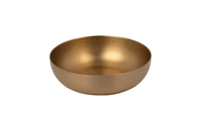 Stainless steel cat bowl in gold finish &ndash; non-slip base 300 ml - District 70