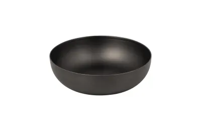 Stainless steel cat bowl in anthracite &ndash; non-slip base 300 ml - District 70