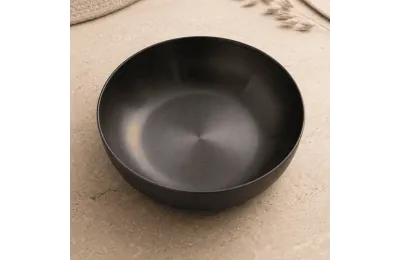 Stainless steel cat bowl in anthracite &ndash; non-slip base 300 ml - District 70