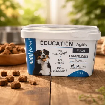 Snacks para perro educaci&oacute;n Maxi vacuno & ricos en aves &ndash; 475 g - HamiForm