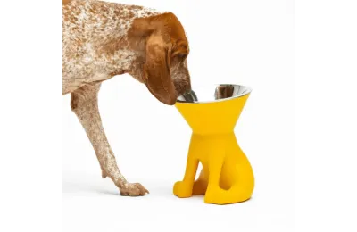 Erh&ouml;hter Designer-Hundenapf mit herausnehmbarem Edelstahlnapf &ndash; 1100 ml - United Pets