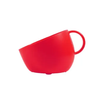Cuenco anti-salpicaduras para perro con alfombrilla antideslizante &ndash; dise&ntilde;o taza (rojo) - United Pets