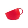 Gamelle chien anti-&eacute;claboussures rouge avec tapis antid&eacute;rapant &ndash; design tasse - United Pets