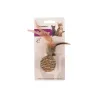 Cat toy rope ball with feathers and clicking sound