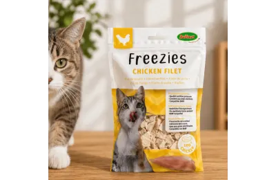 Snacks liofilizados para gatos &ndash; pollo, pato, salm&oacute;n o h&iacute;gado de pollo &ndash; 30 g