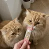Snacks cremosos para gatos en sticks &ndash; pollo & queso o salm&oacute;n & krill &ndash; x4 (60 g)