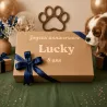 Grand coffret anniversaire personnalis&eacute; pour petit chien