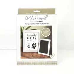 Pfotenabdruck Hund Katze + Rahmen | Erinnerungsset