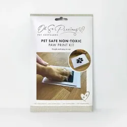 Pfotenabdruck Hund Katze + Rahmen | Erinnerungsset