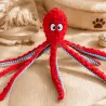 Juguete pulpo de peluche para perro con squeaker &ndash; 1 pieza color a elegir | Merlin&Cie