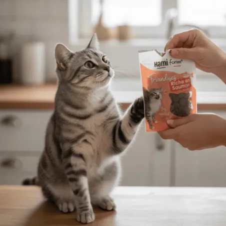 Anti-verspilling: kattensnacks met zalm 50 g