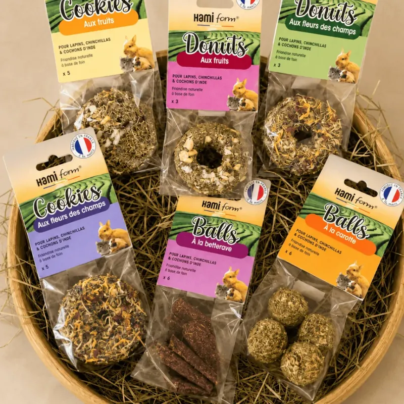 La Pause Nature &ndash; Assortiment gourmand pour lapin (6 sachets)