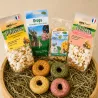 Plaisirs Festifs &ndash; Assortiment gourmand pour lapin (4 sachets + 4 donuts)