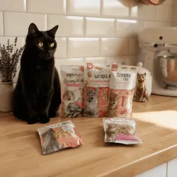 Pack Gourmet Especial Salm&oacute;n | 5 Snacks Premium para Gatos | Snacks de Salm&oacute;n y Delicias Cremosas