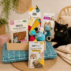Caja de cumplea&ntilde;os mediana para gatos | Merlin&Cie