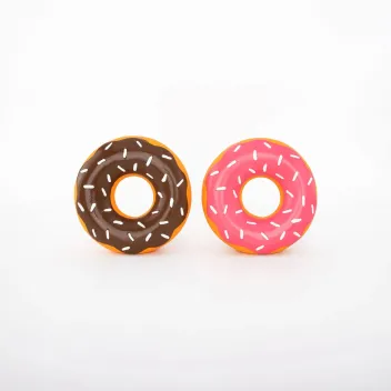 Jouet Gourmand pour Chiens &ndash; Donutz en Latex (Chocolat ou Fraise)