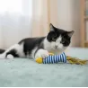 Gele Vis Kattenspeeltje met Kattenkruid & Lintjes | Merlin&Cie