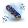 Galleta Gourmet para Caballos - &Eacute;clair Azul con Glaseado & Flores - Candy Horse