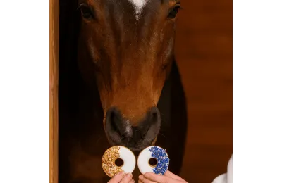 Friandises pour Chevaux - Duo de Donuts Bleuet & Cynorhodon