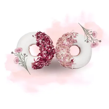 Golosit&agrave; per Cavalli - Duo di Donuts Fiordaliso Rosa - Candy Horse